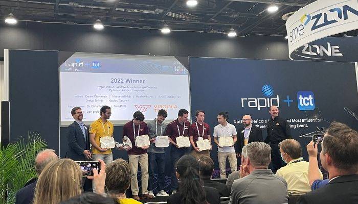 自弗吉尼亚理工大学的获胜团队,图片来自:3dnatives最