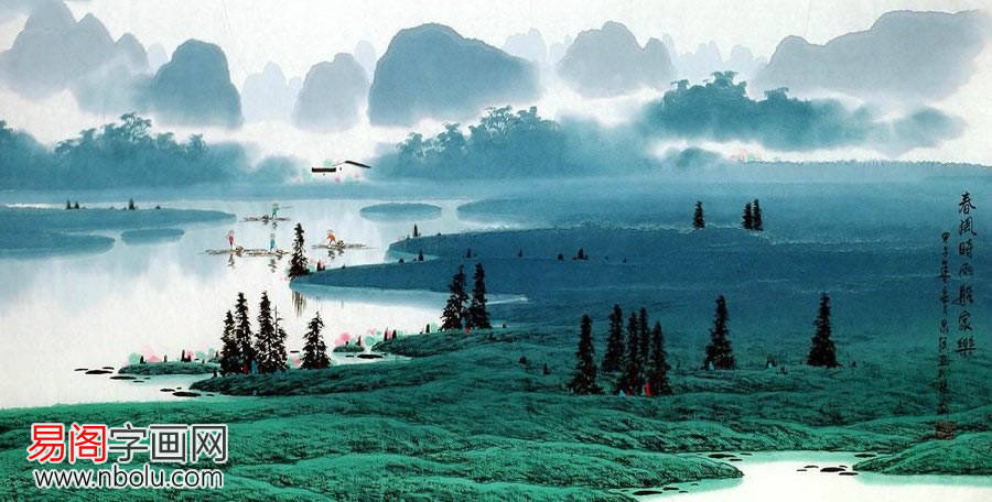 张泉踪漓江山水作品：胸中罗丘壑，腕底大自然_画中游_墨韵_风景