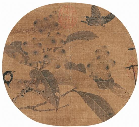 宋徽宗的花鸟小品画下