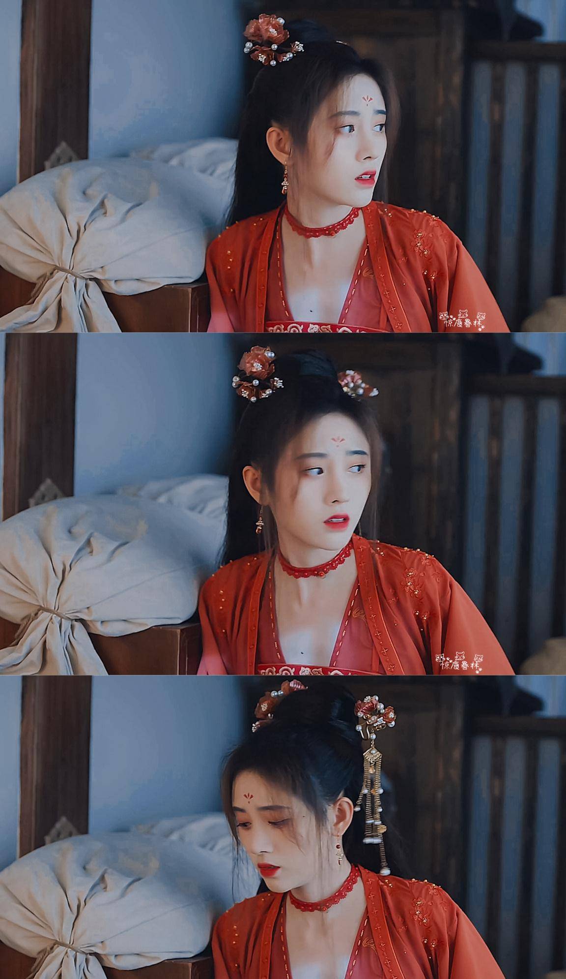 《漂亮书生》里,鞠婧祎饰演雪文曦,看惯了她的男装扮相,当他突然换回