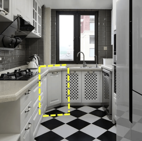 这4种设计发到业主群保证炸锅!1㎡都不浪费_柜子_转角_厨房