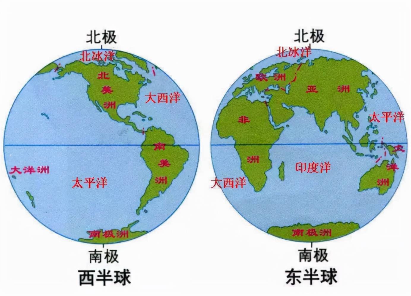 北半球地图 东半球图片
