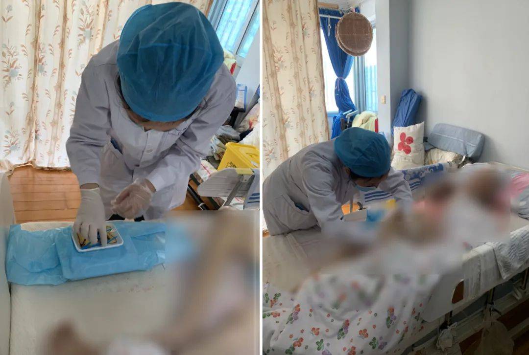 专业便捷,百岁老人居家轻松更换导尿管