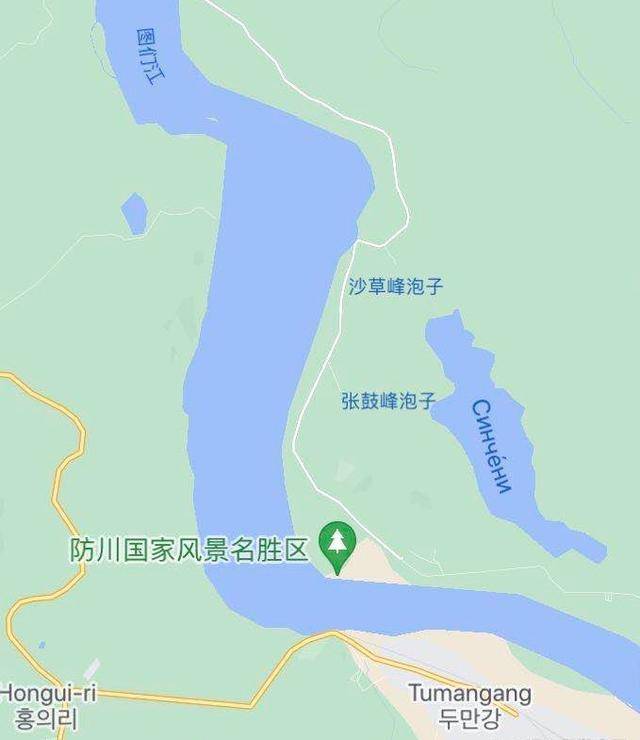 以前防川住了几户人,从防川回内地,需要通过中朝界河图们江江堤.