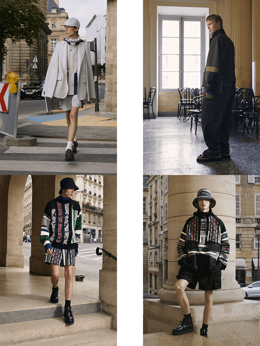 原创sacai2022春夏男装系列工装元素和箱型廓形帅酷也休闲