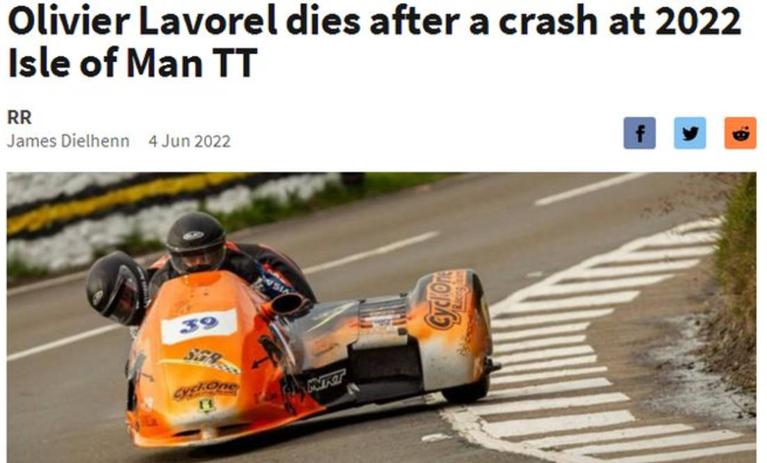 原创7天3人遇难曼岛tt事故频发52岁车手不幸身亡拥有49次完赛纪录