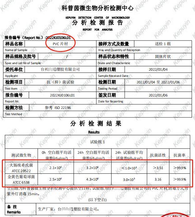 pvc板材抗菌 塑料发泡板防霉 抗菌测试_行业_包装_建材