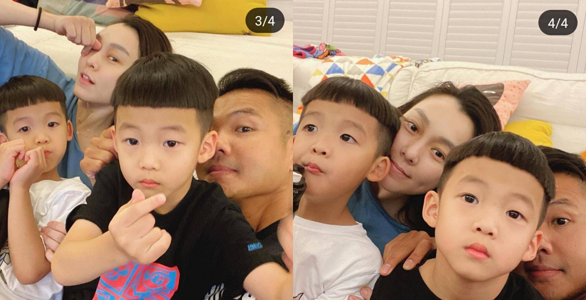 原创范玮琪和儿子玩自拍飞飞翔翔比心有镜头感豪宅内景曝光