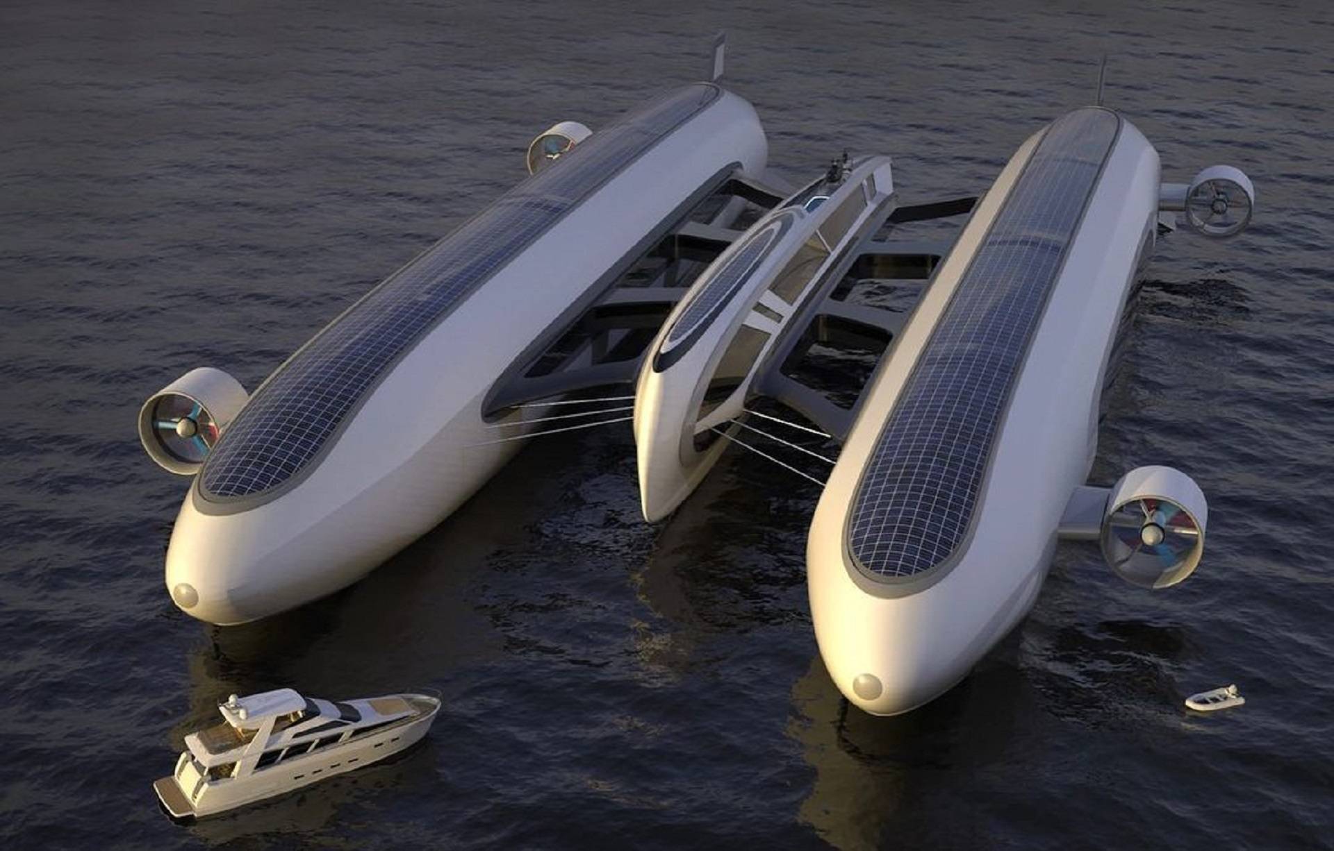 未来科幻游艇图片