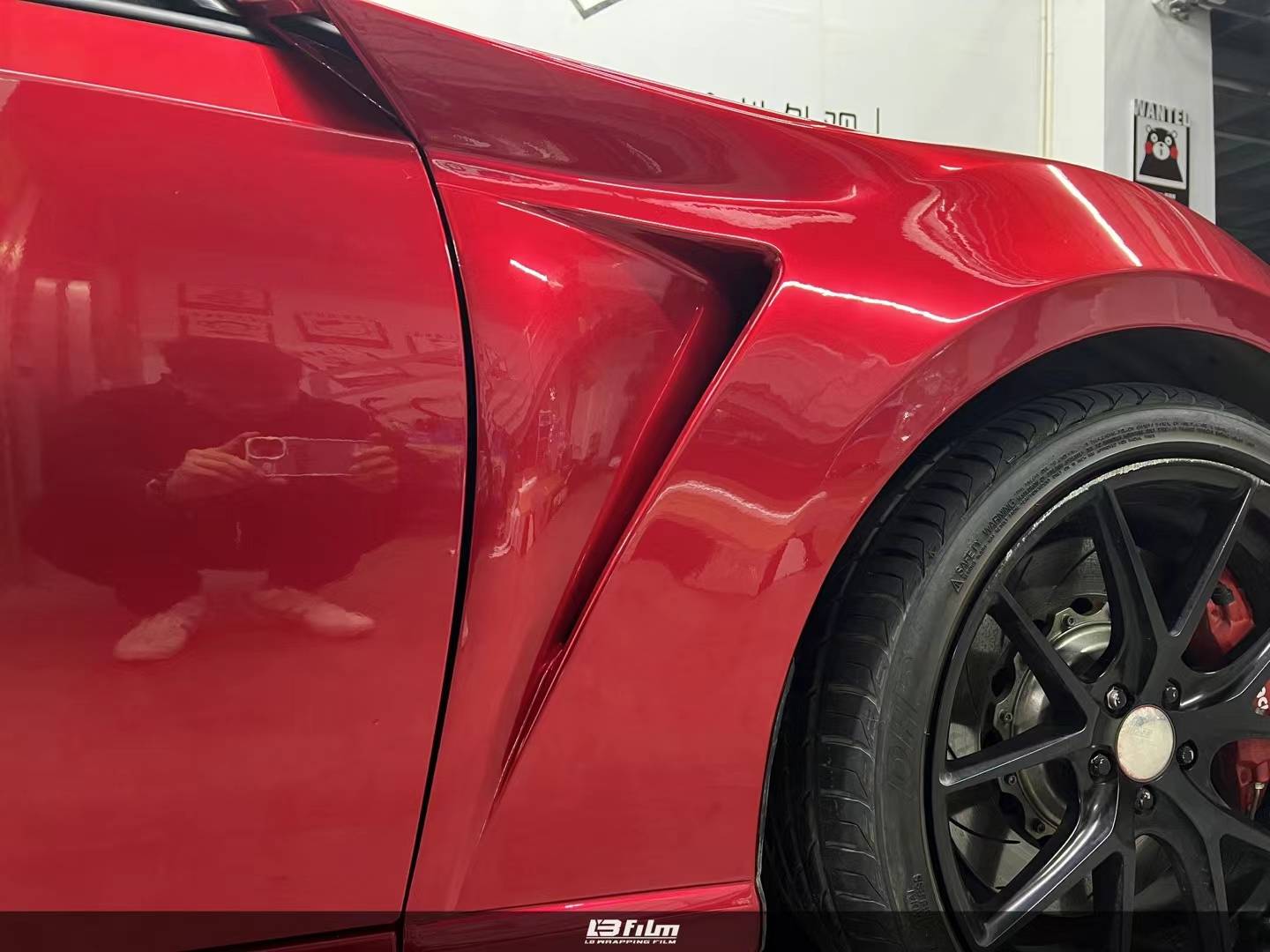 丰田gt86lbfilm改色膜超亮金属玫瑰红