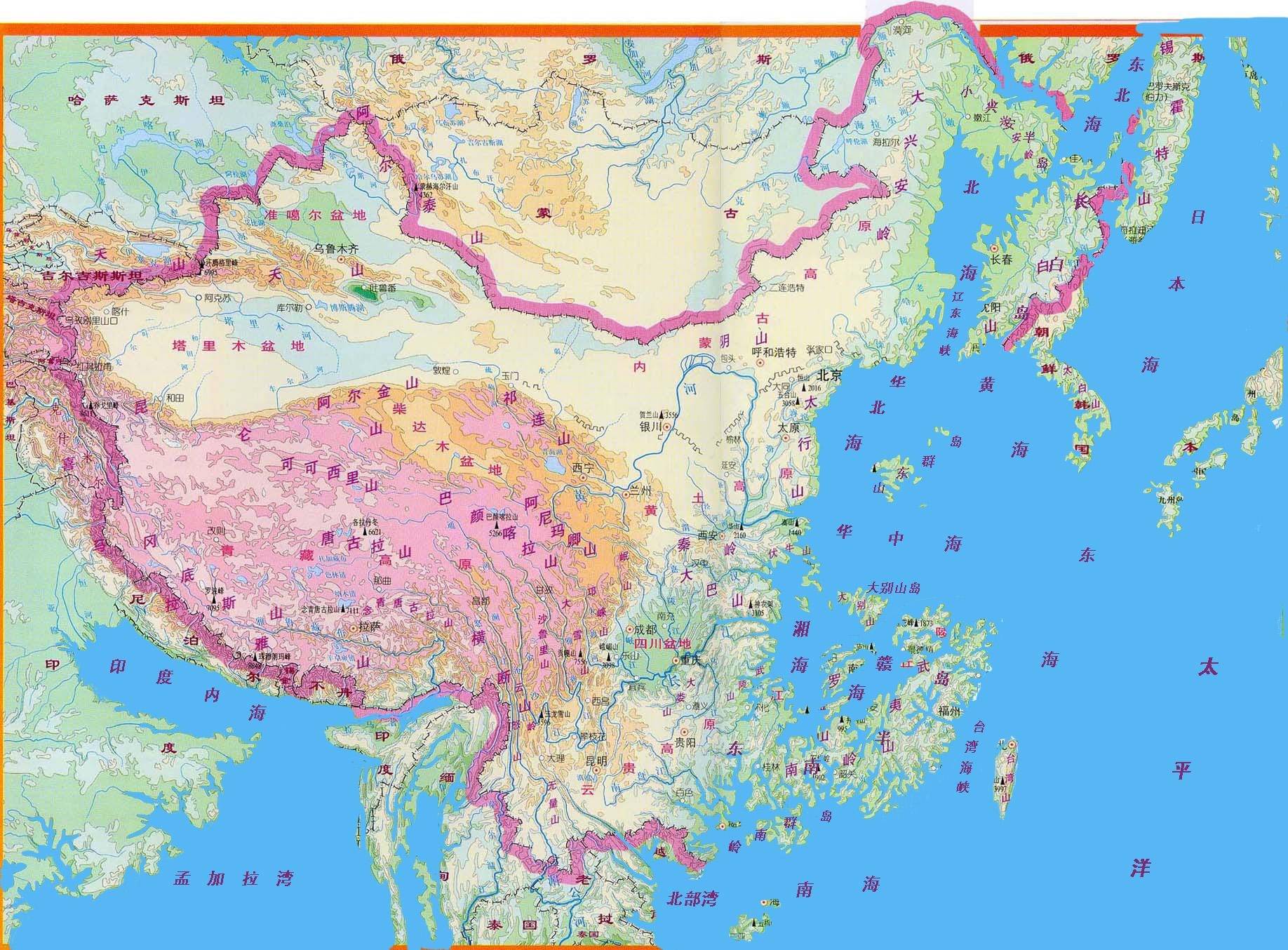 海平面上升200米后的中国地图全球变暖对于地球来说是一个快速的气候