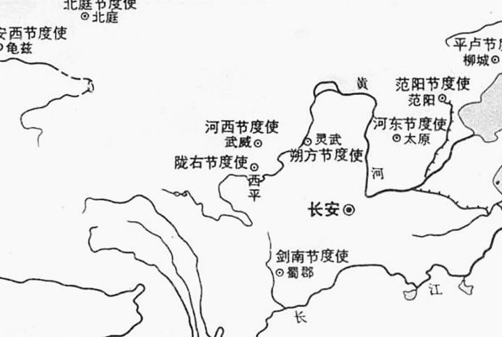 唐朝节度使地图图片