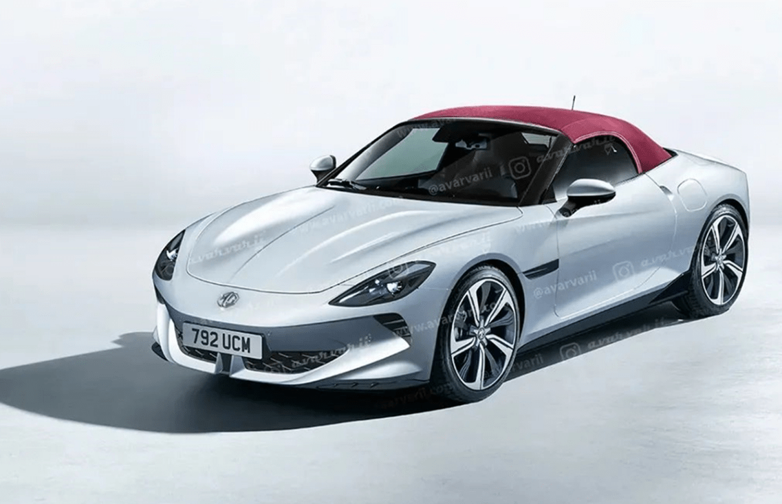 mg名爵纯电跑车曝光,双门双座 软顶敞篷,3s破百,续航800km