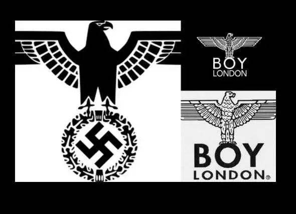 boy london logo上的鹰是参考了罗马帝国的标志,并非纳粹鹰