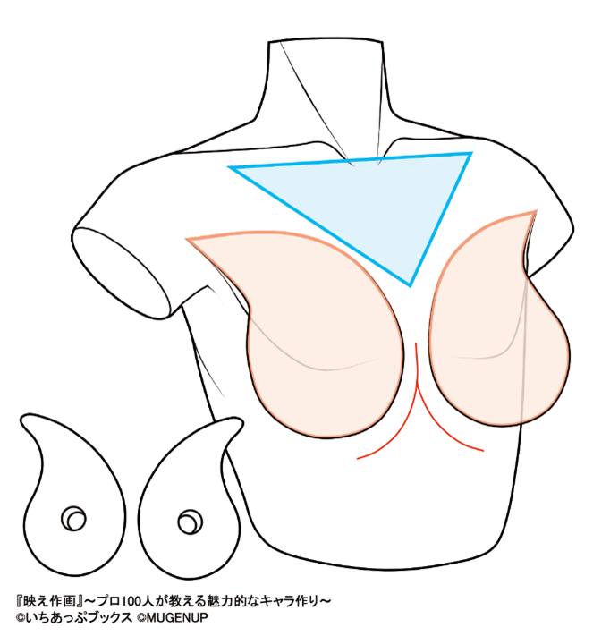 如何画出好看的胸部教你画出自然的胸部画法技巧