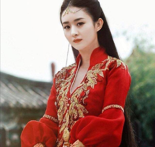 15位古装红衣似火 美娇娘,我愿给迪丽热巴封神_造型_红色_刘诗诗