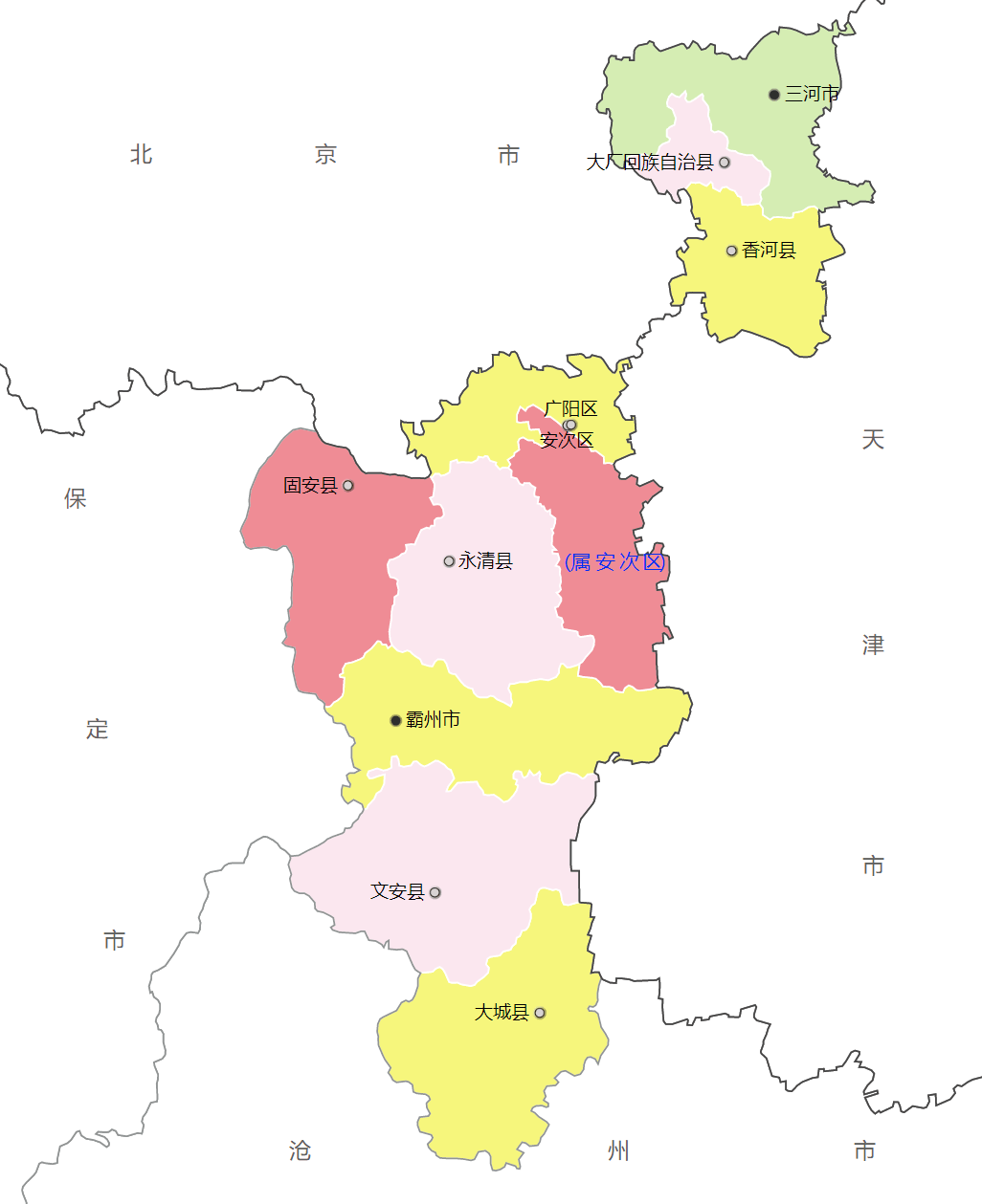 北三县地理位置图片