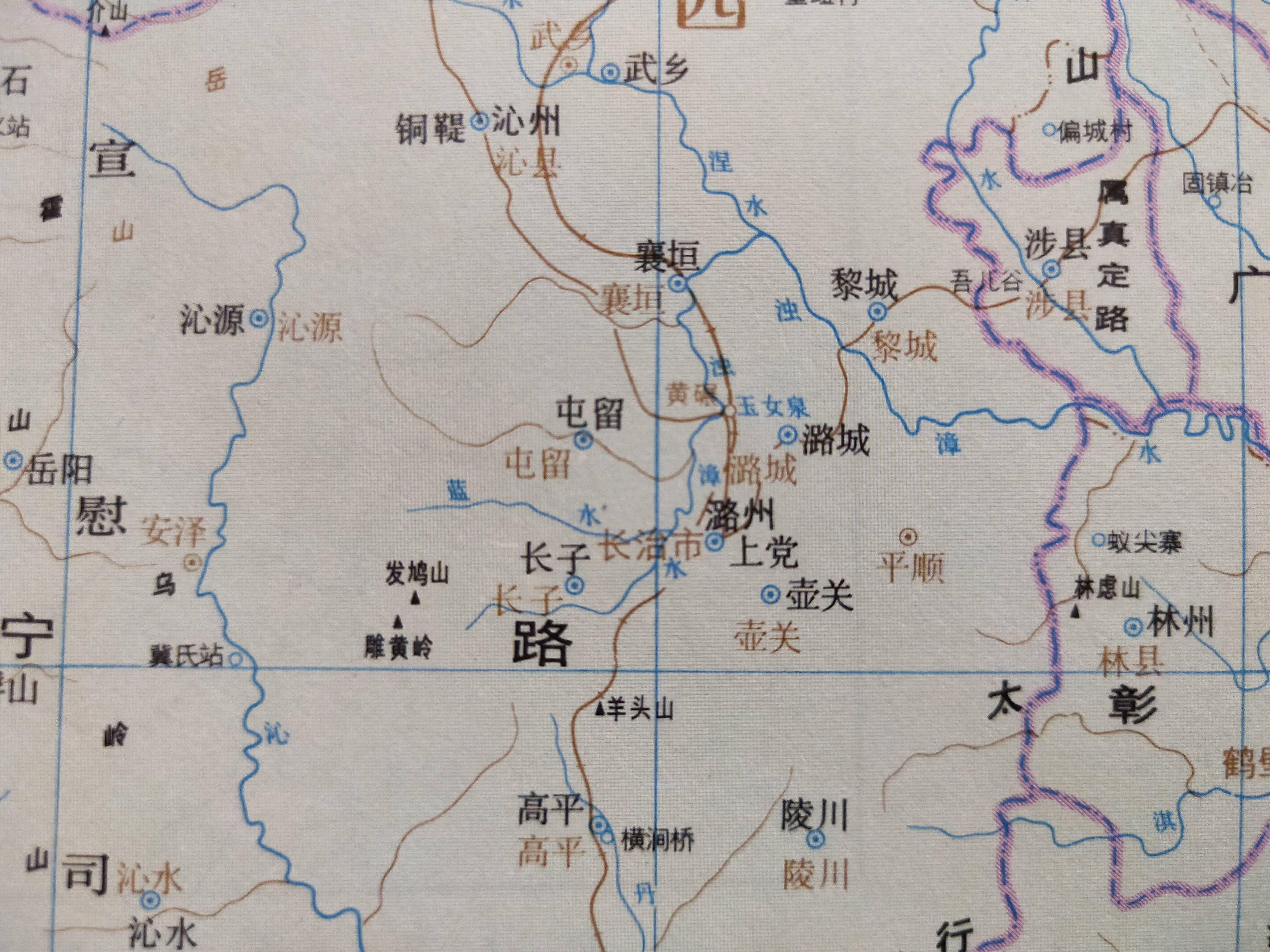 长治古城地图图片