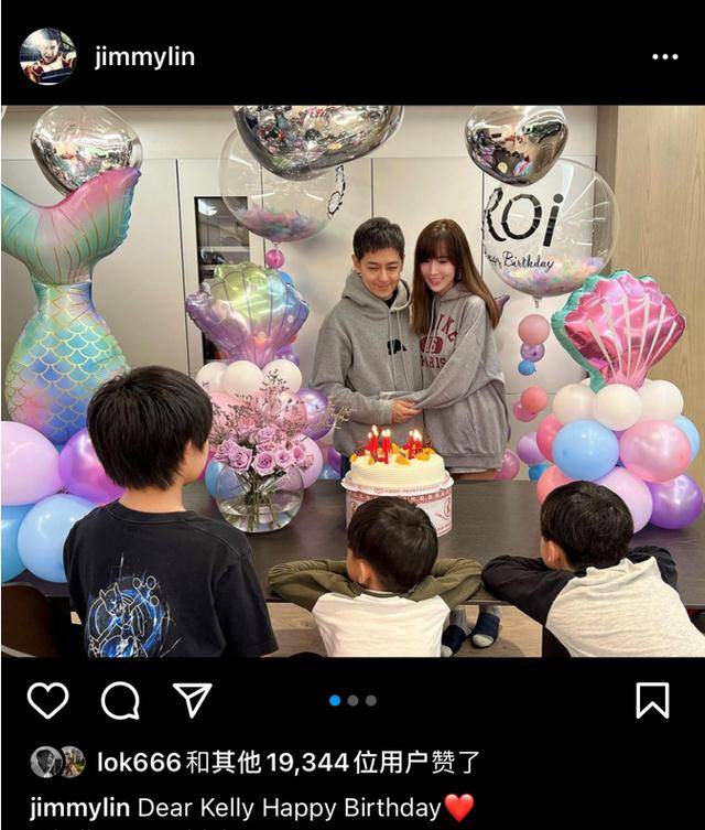 罕见晒全家福为妻子庆生开豪车带妻子兜风超甜蜜_陈若仪_生日_照片