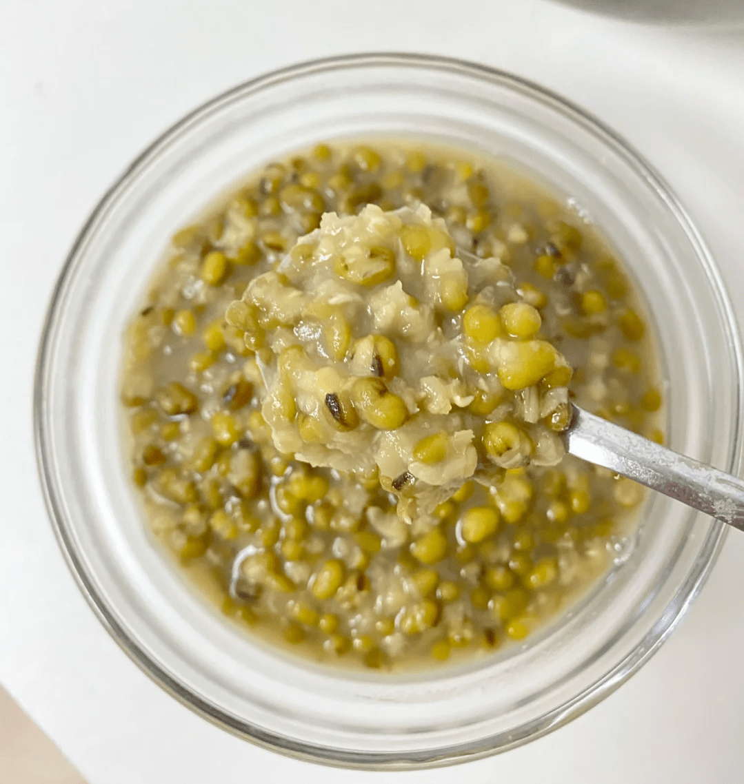 夏日消暑小甜品—绿豆牛乳冰