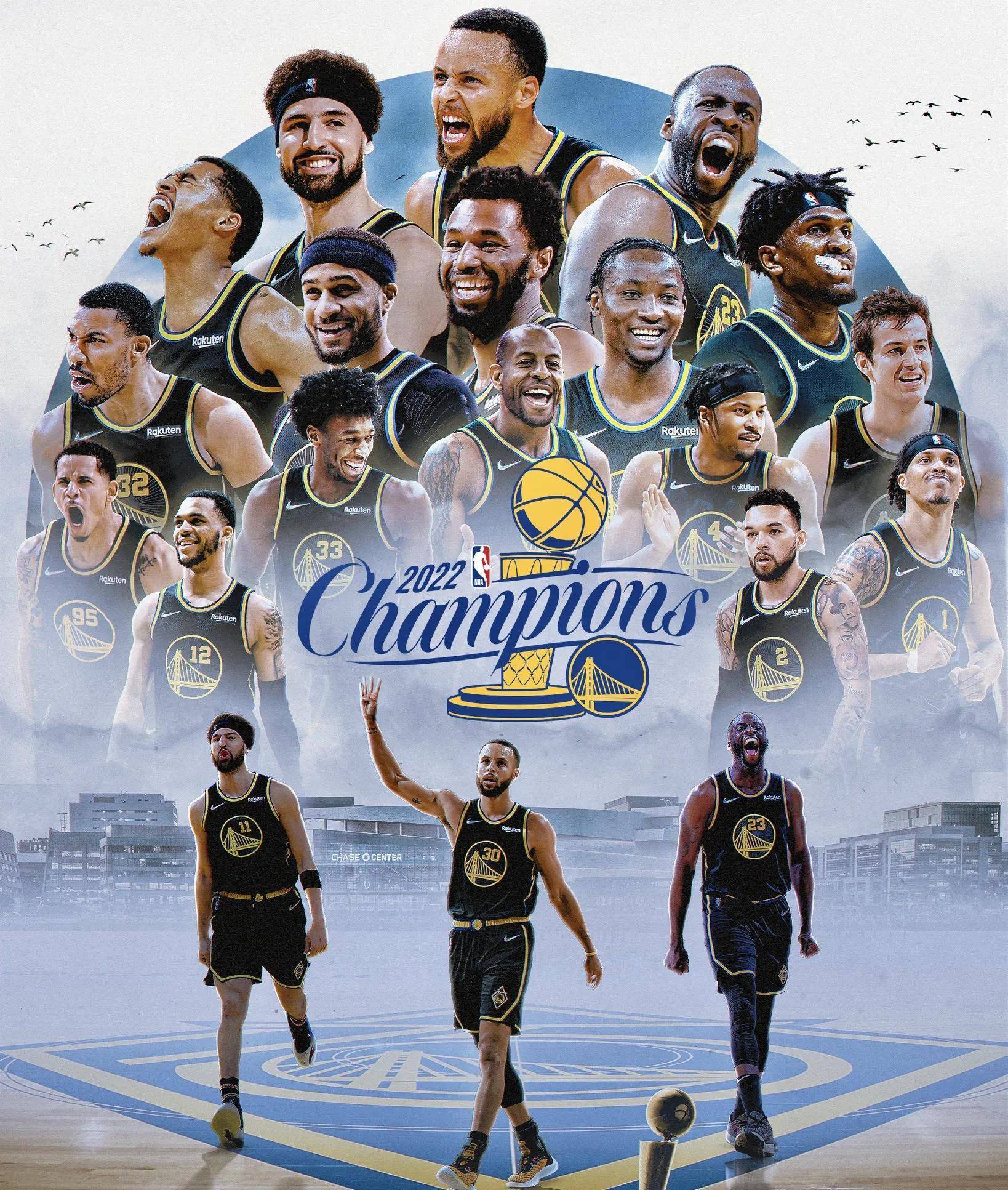 原创三年的风风雨雨终于结束了恭喜勇士队夺得nba2122赛季总冠军