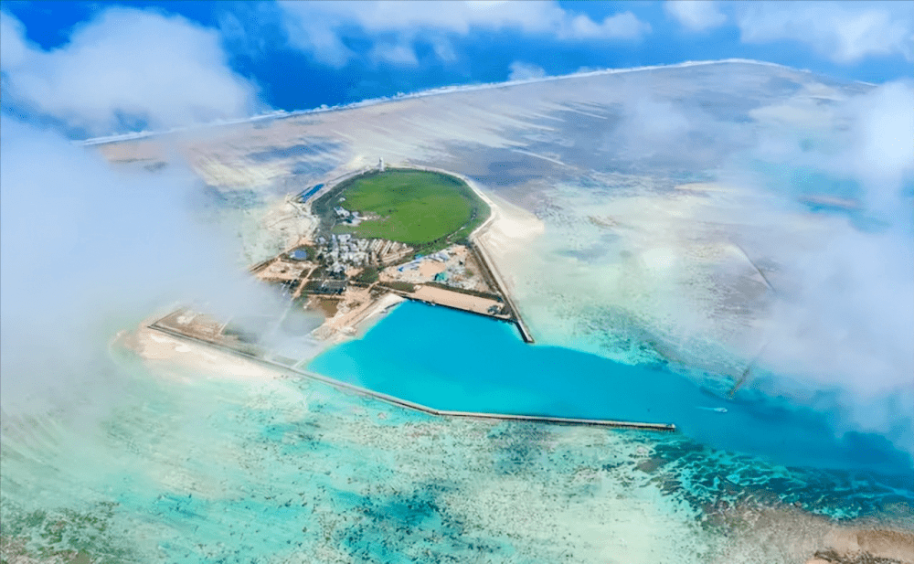 美济礁变身南沙第一大岛总面积566平方公里护岸长达257公里