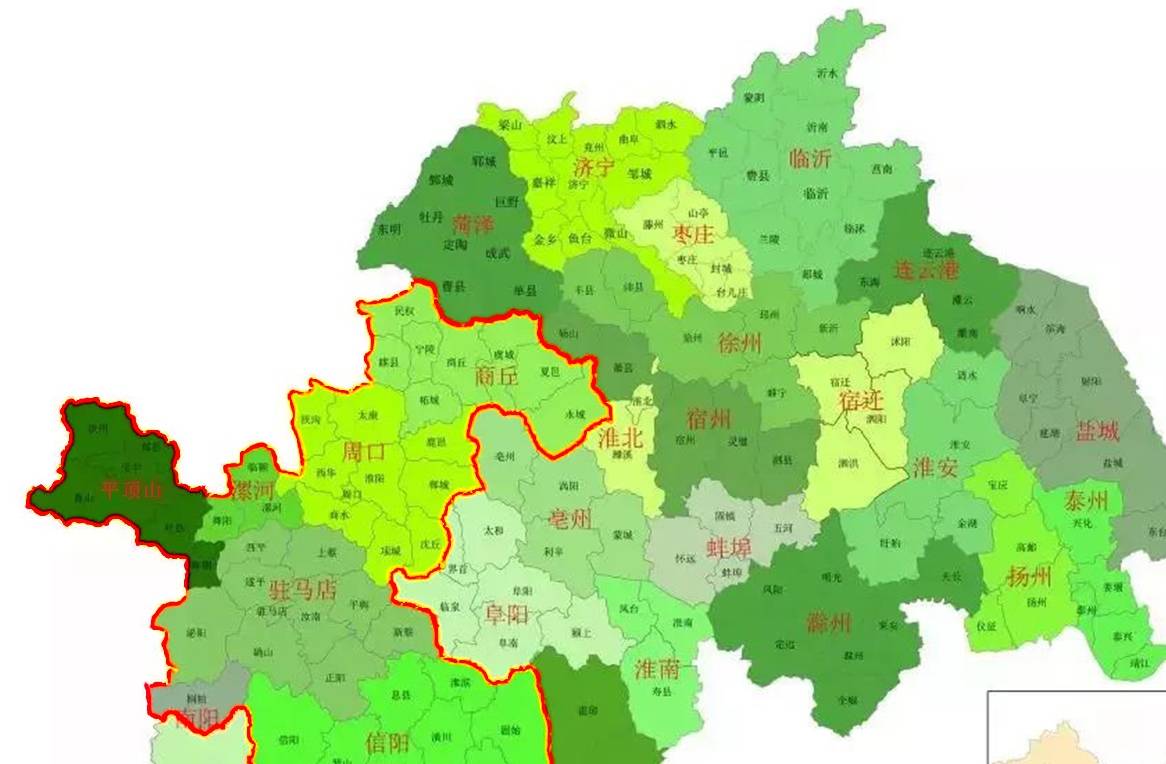 在這7市之中豫南三市的地理位置又是極為特殊,因為豫南三大市信陽南陽