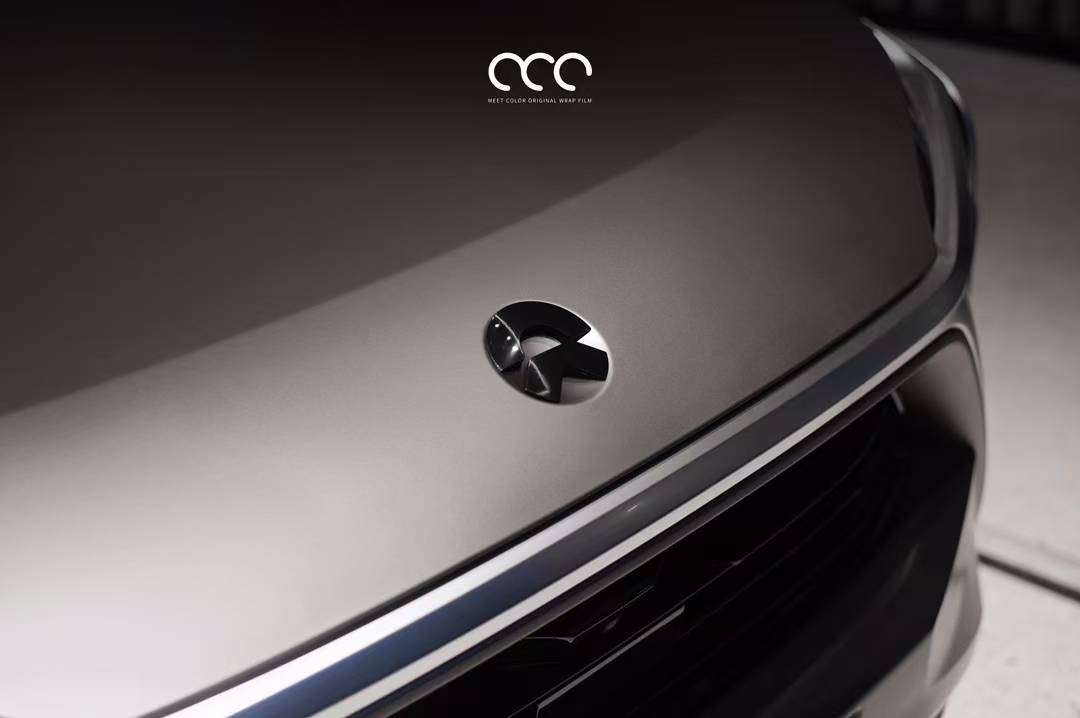 漫彩改色膜蔚来es8山灰高级的灰色系