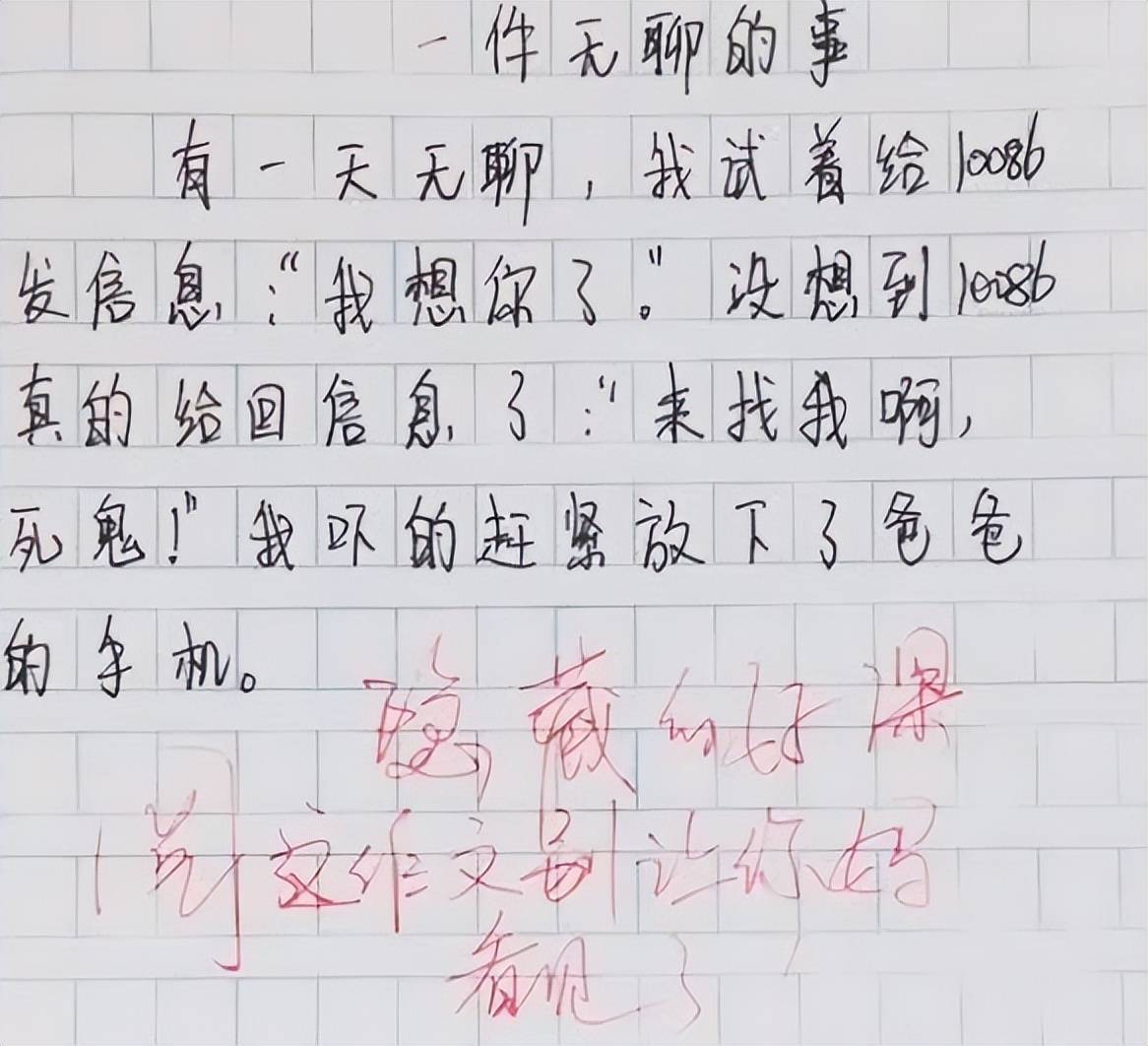 小学生作文《减肥》走红，将自己比喻成猪八戒，老师笑得合不拢嘴_搜狐网