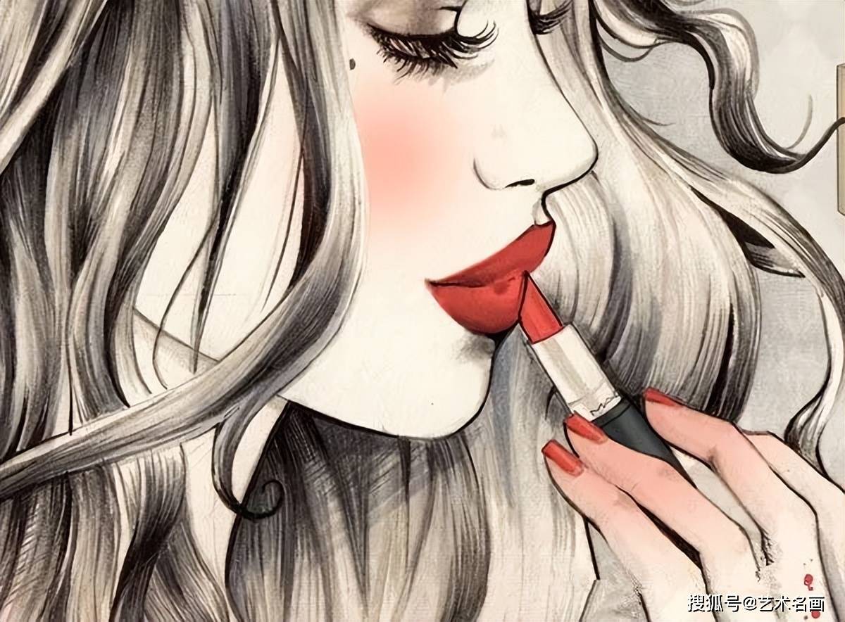 她的作品由铅笔,墨水和水彩笔画都巧妙地与数字元素混合,1989年出生