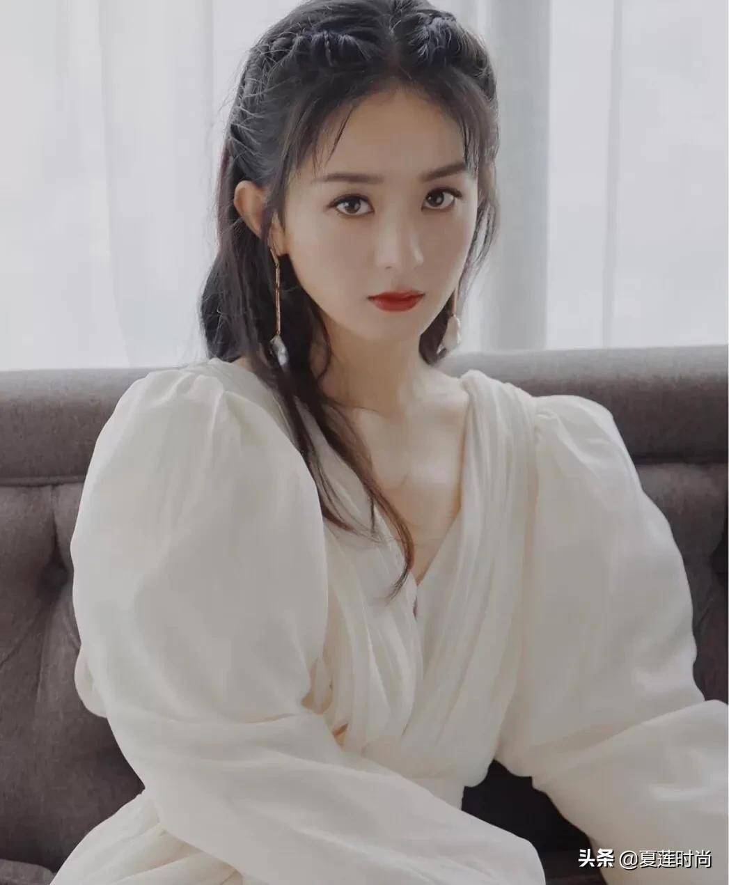 原创明星赵丽颖的绝美壁纸只给有缘人穿搭美照片美才能做壁纸哈