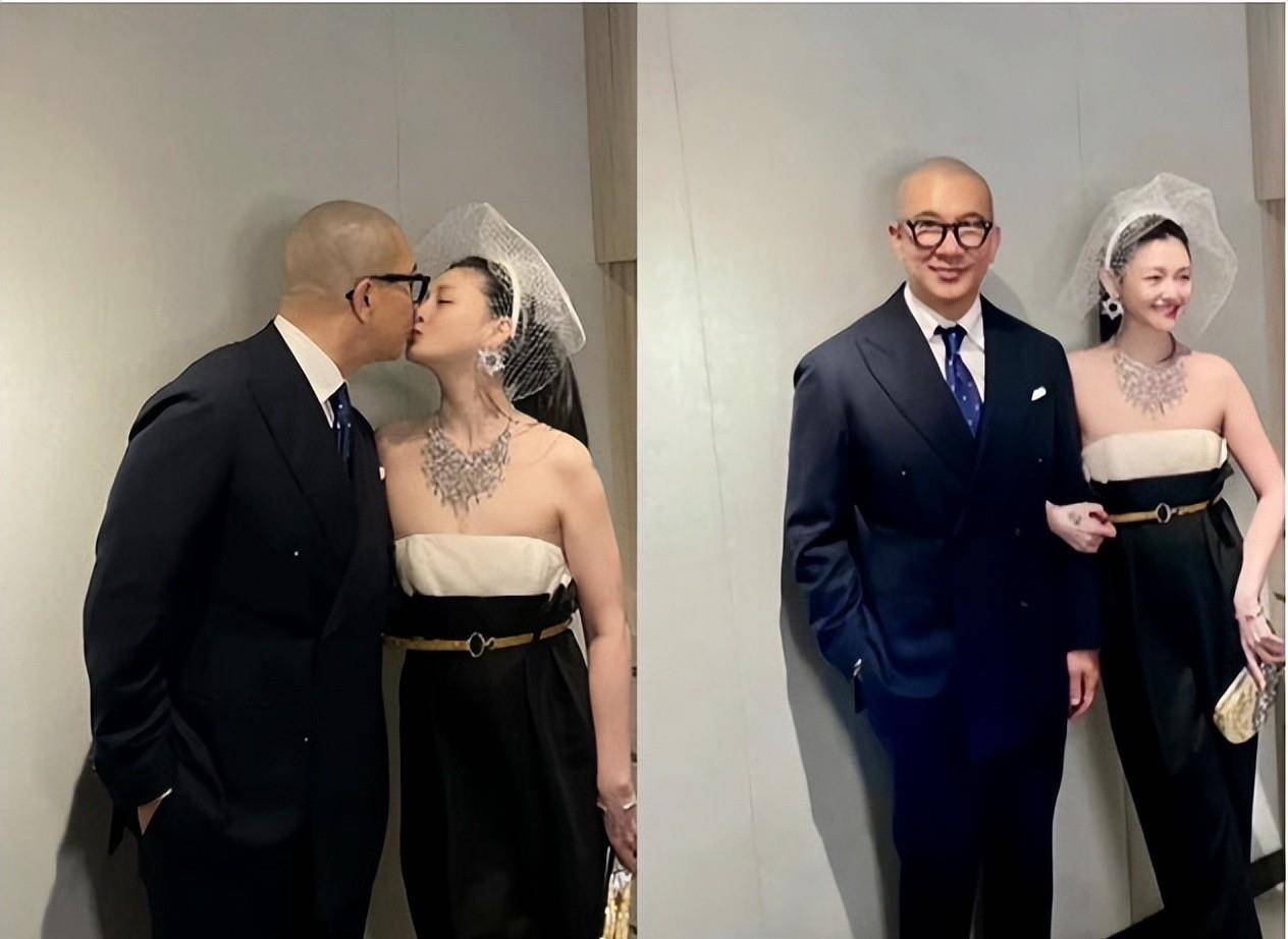 大s通過再次具俊曄結婚,具俊曄則是一身筆挺黑色西裝戴著眼鏡,緊緊摟