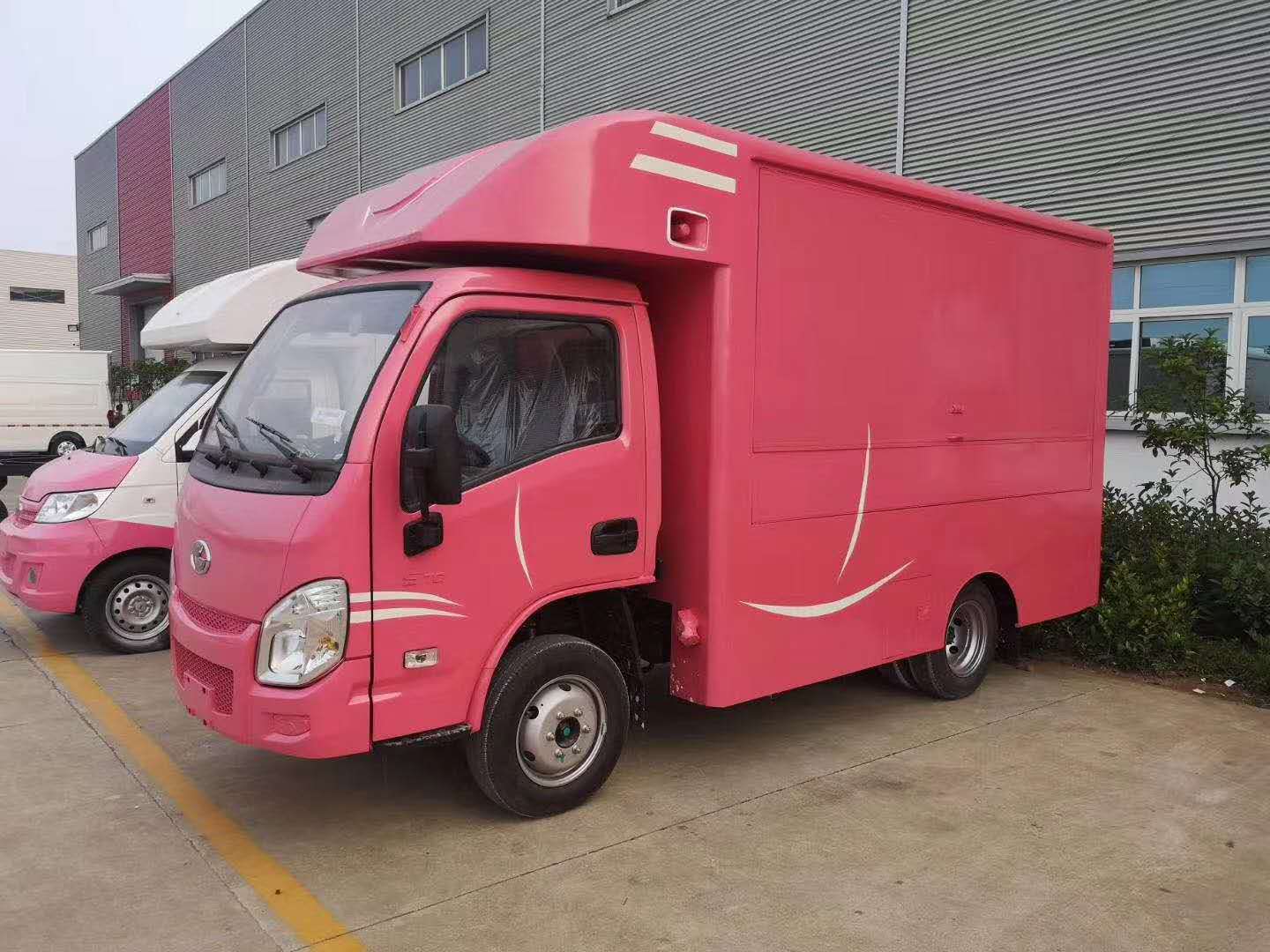 上汽跃进微卡运输车 厢式售货车 燃油美食餐车
