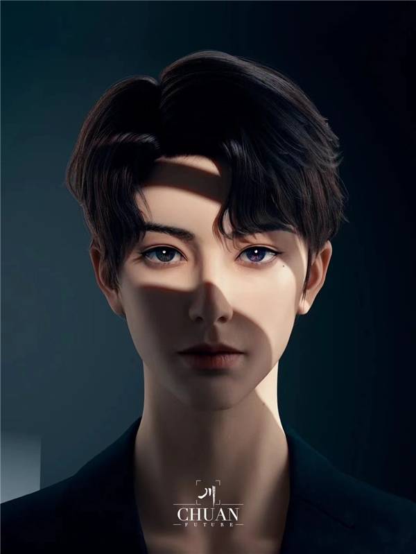 超写实虚拟人川chuan受邀参加nai04ve理想国艺术展