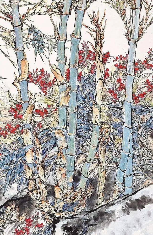 色韵酣畅自然隽秀李雪松花鸟画作品欣赏