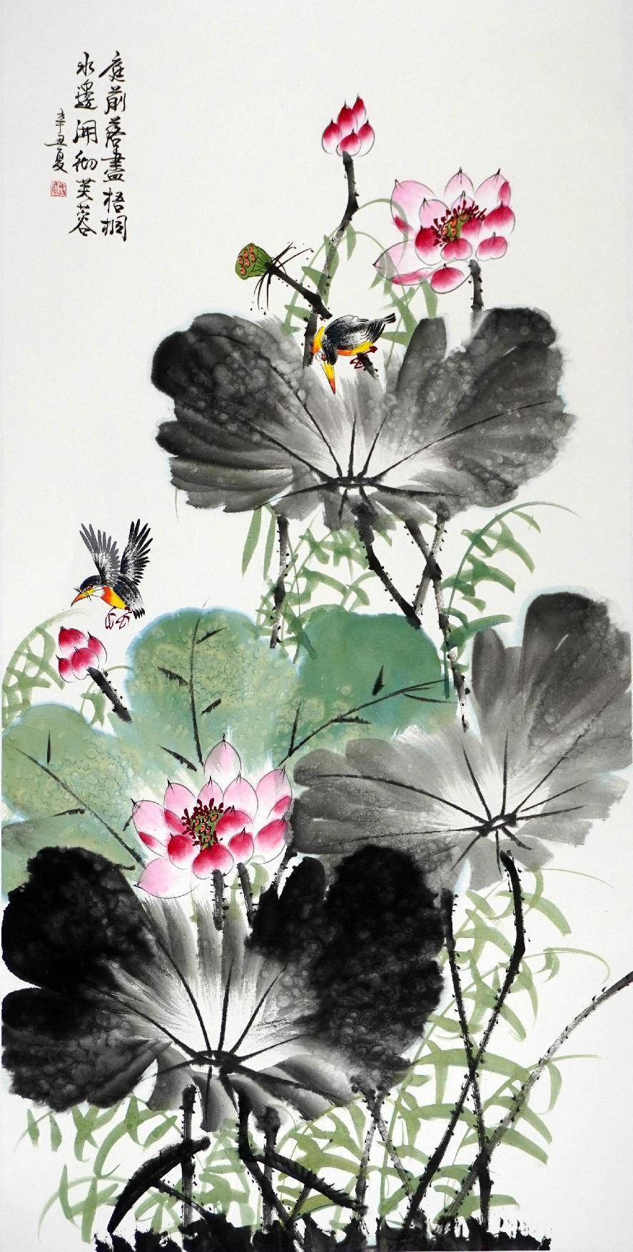 当代最具收藏价值的画家之一——晏诗武_作品_荷花_中国画