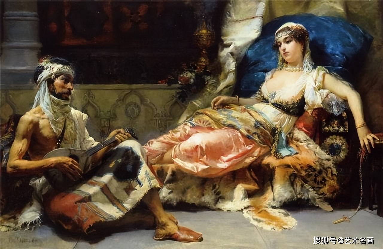 意大利历史题材油画凡尔赛宫独立人像|塞萨尔·阿戈斯蒂诺·戴蒂