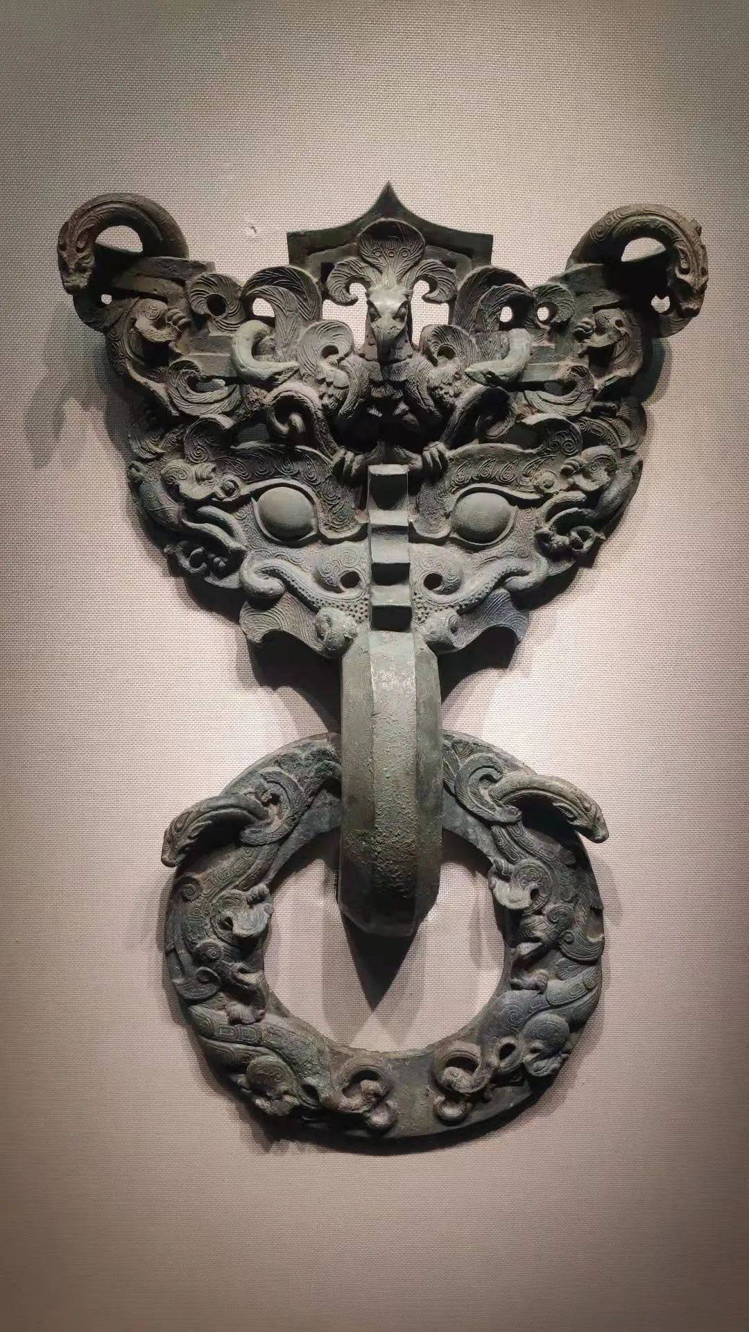 叩响门环,走进燕赵历史——透雕龙凤纹铜铺首衔环