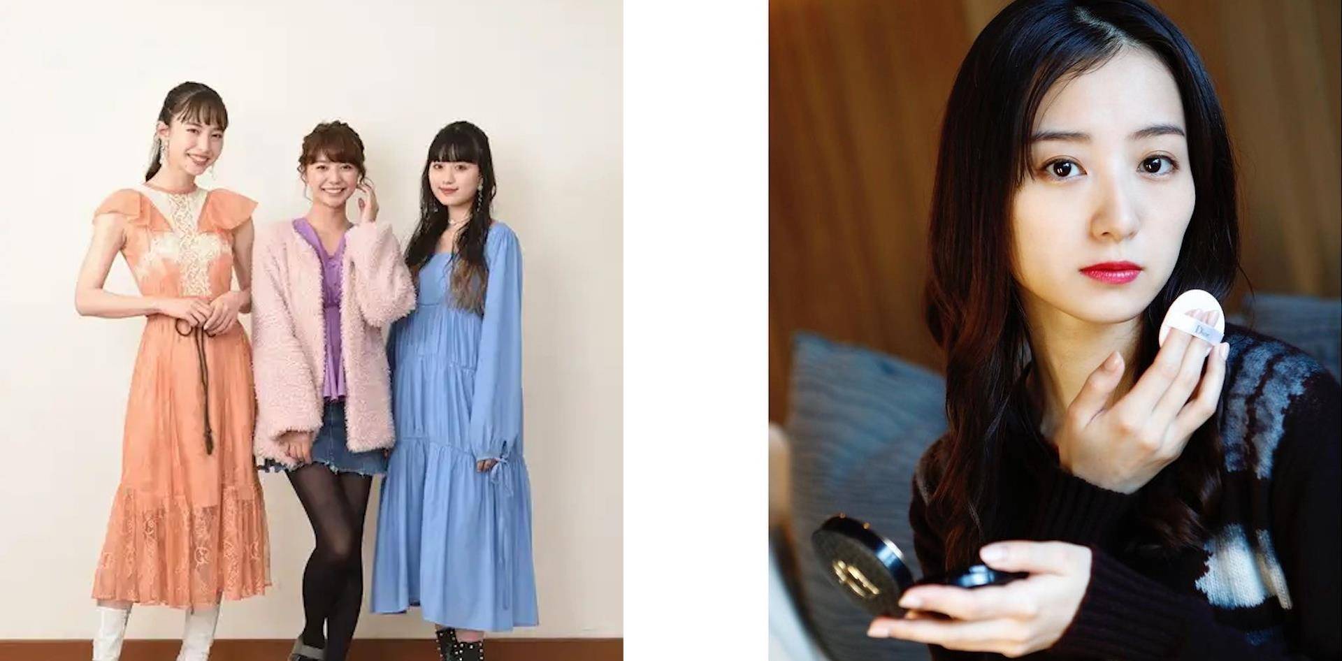 特摄演员的新鲜事,假面骑士女演员合影,短发月读的美妆图_时王_零一
