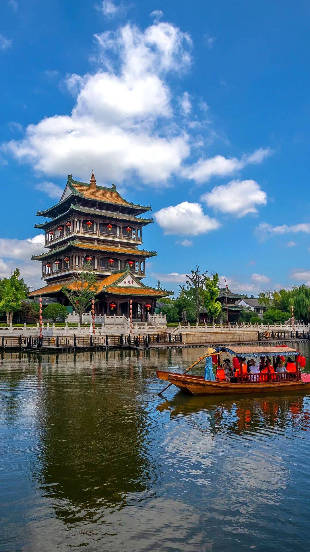 台儿庄古城夏日绝美壁纸来喽让美景住进你的手机屏幕里