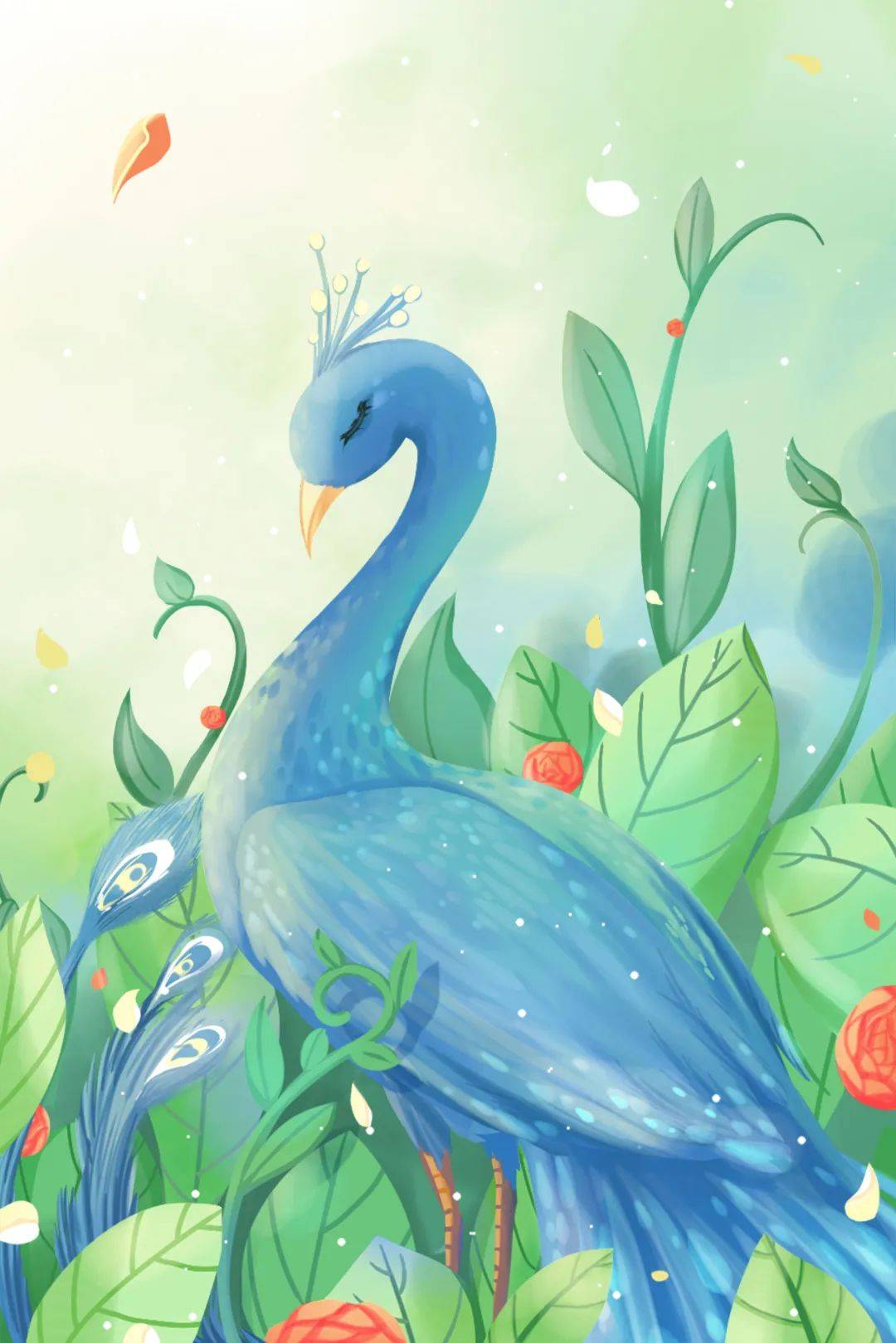 闯入神奇萌宠世界,来探索孔雀王国的奇幻秘密~_动物_阳光_百鸟之王