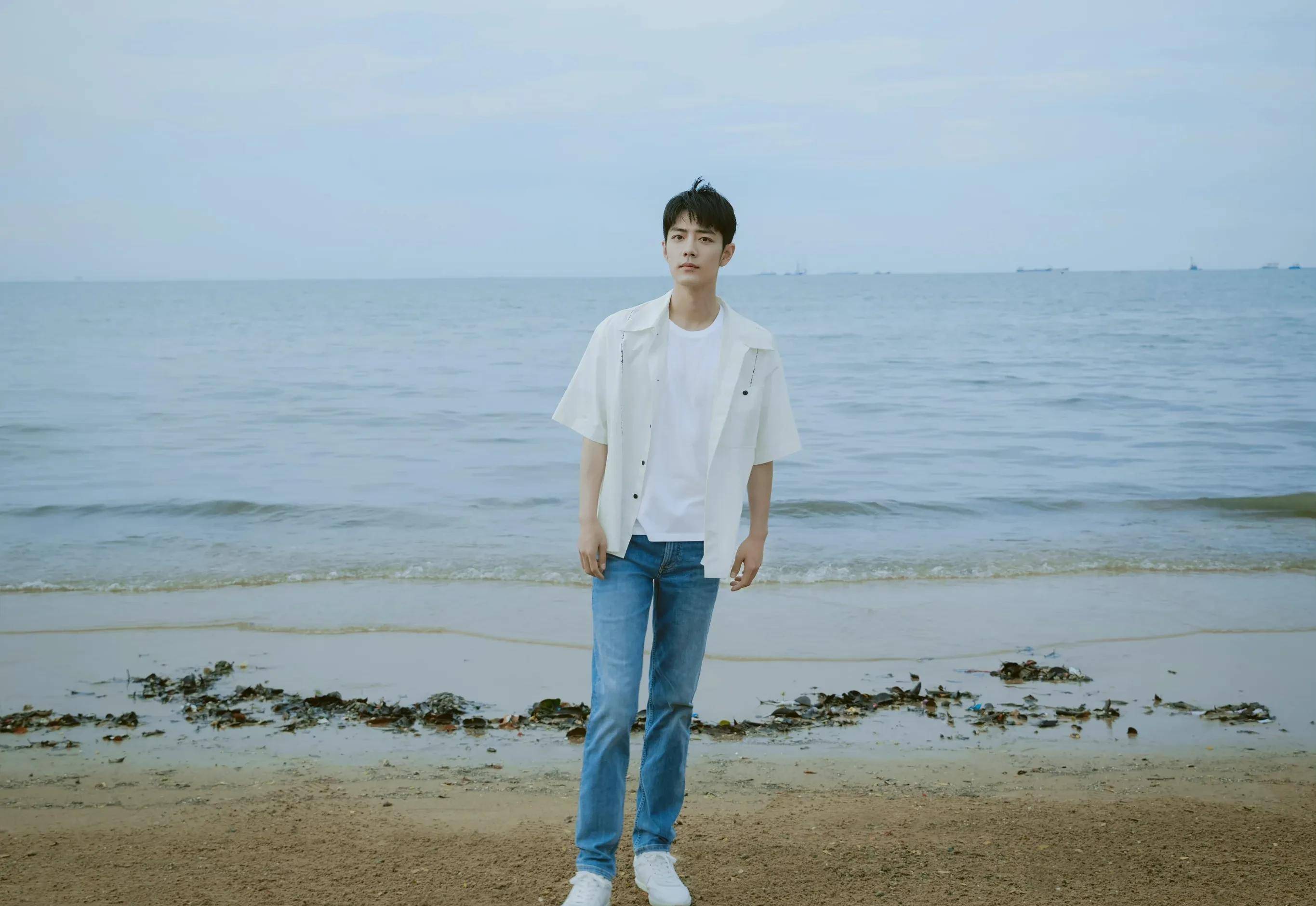 肖战超长海边花絮来袭,贴心宠粉绝不含糊_帅哥_造型_干饭