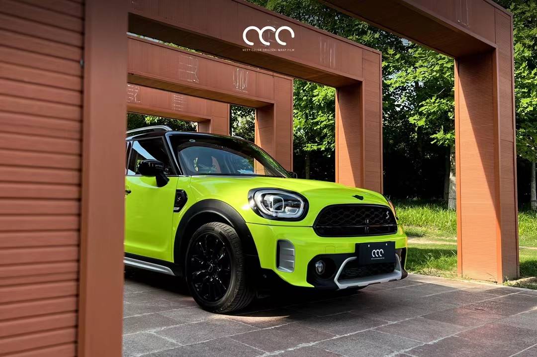 迷你countryman漫彩改色膜荧光水晶黄,醒目而又耀眼_全国_荧光_水晶