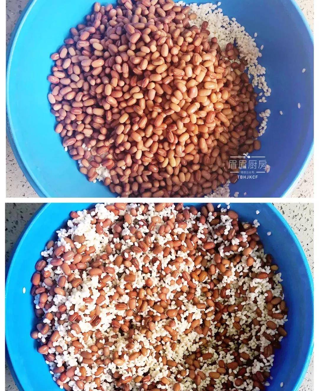 做法鹅妈妈压力锅红豆500克,糯米1000克,蜜枣适量,粽叶适量,麻绳