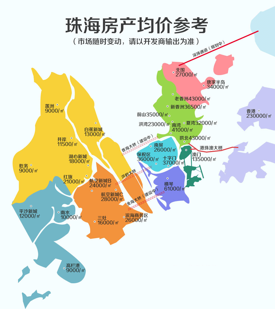 珠海市学区划分地图图片