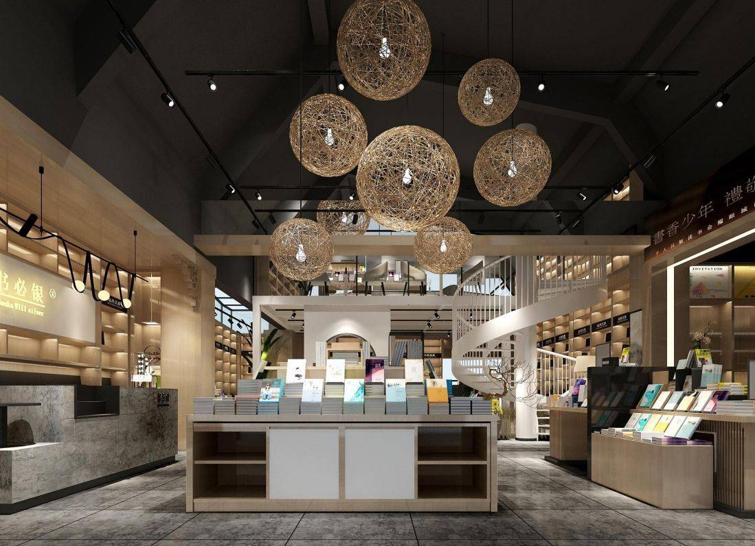书店整店改造!二手书行旧貌换新颜,打造新中式文化美学空间!