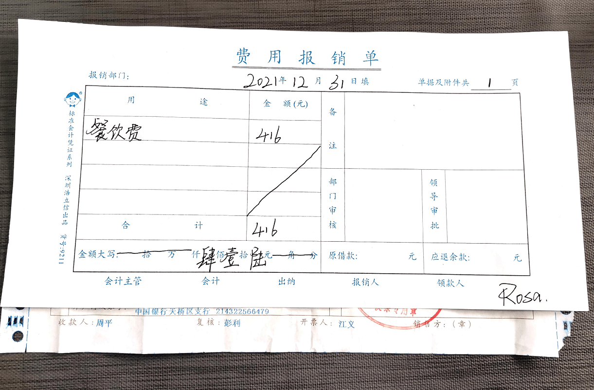 报销单填写样本图片图片