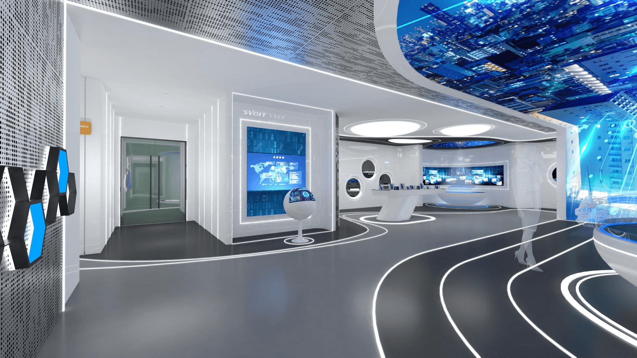 3d全息投影彻底颠覆了传统展厅的展示效果