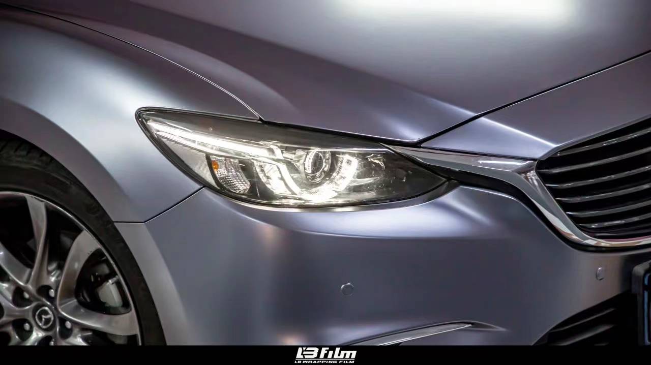 马自达阿特兹lbfilm改色膜电光金属钛灰华丽时髦的颜色