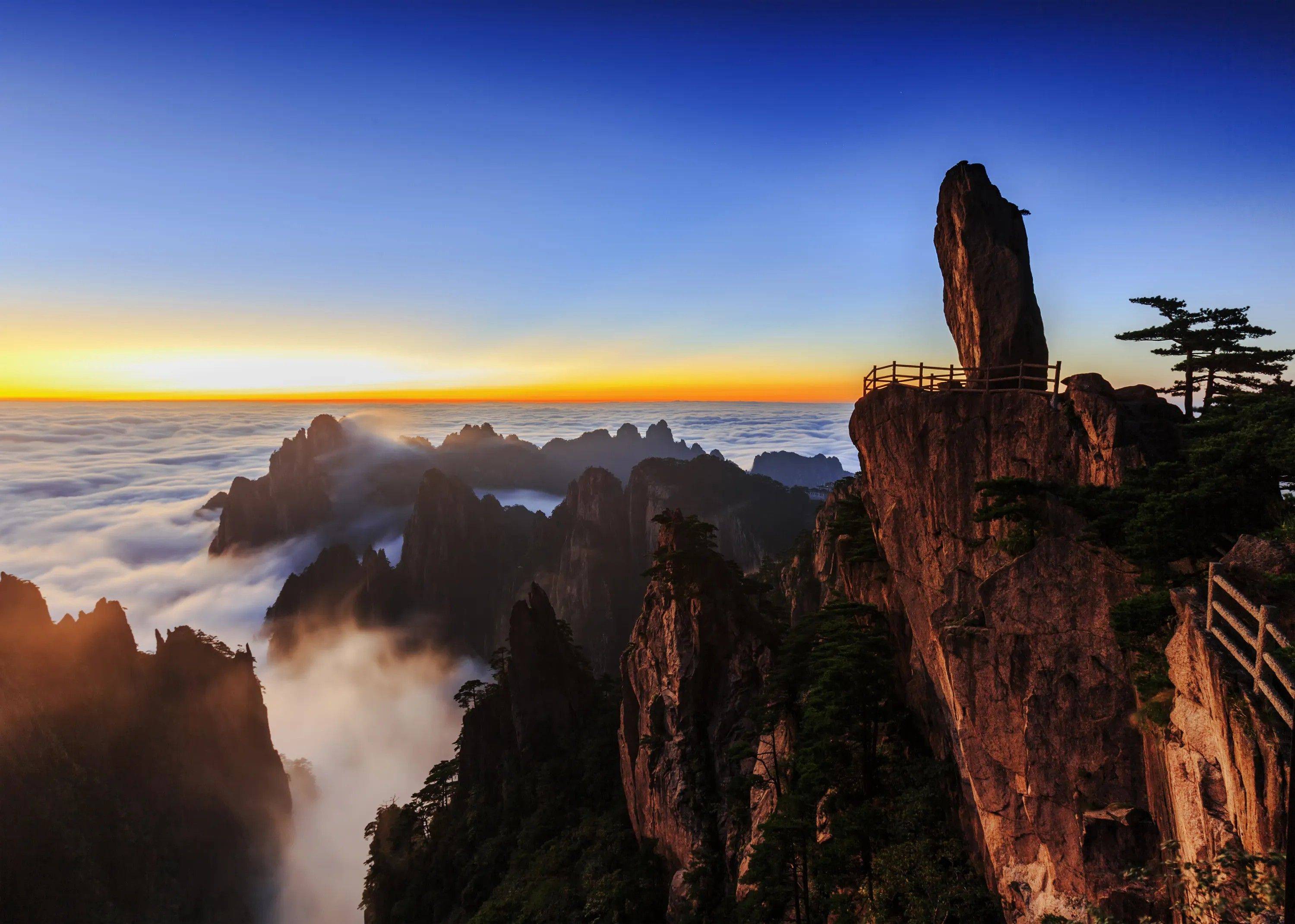 震旦国中第一山——黄山的四绝